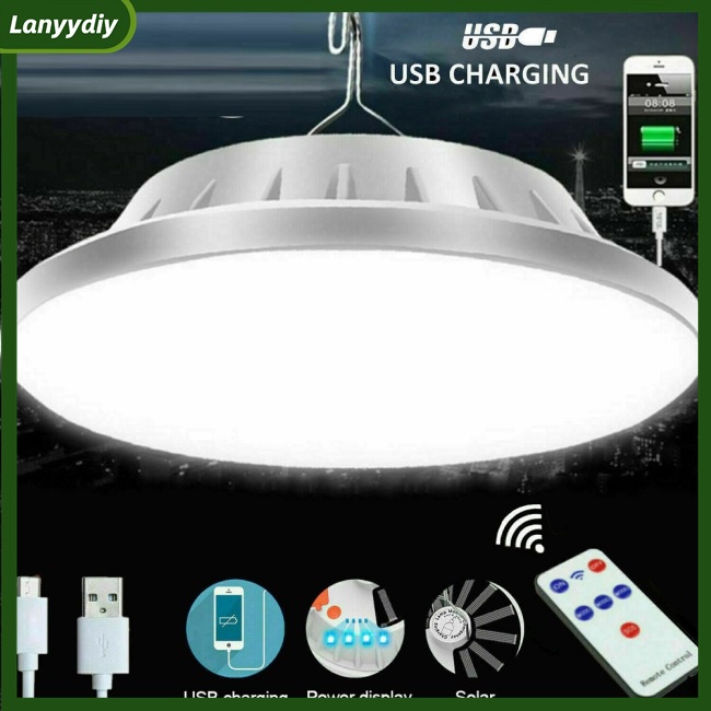 Lanydiy Đèn Led 60 Bóng Sạc Usb 5000k Ipx7 Dùng Cắm Trại Ngoài Trời