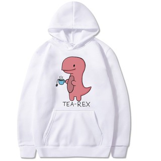 ÁO HOODIE NỮ UNISEX IN HÌNH KHỦNG LONG TEA - REX VỚI CÁI SỪNG SIÊU DỄ THƯƠNG