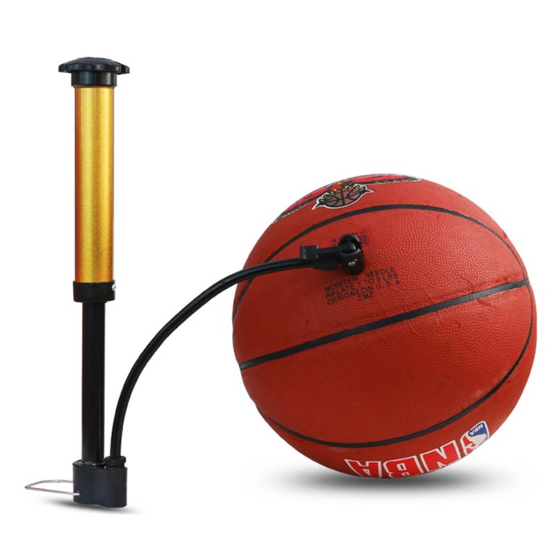 Bơm bóng mini cầm tay, bơm tay, bơm cột khí chống sốc bọc hàng thân kim loại chắc chắn