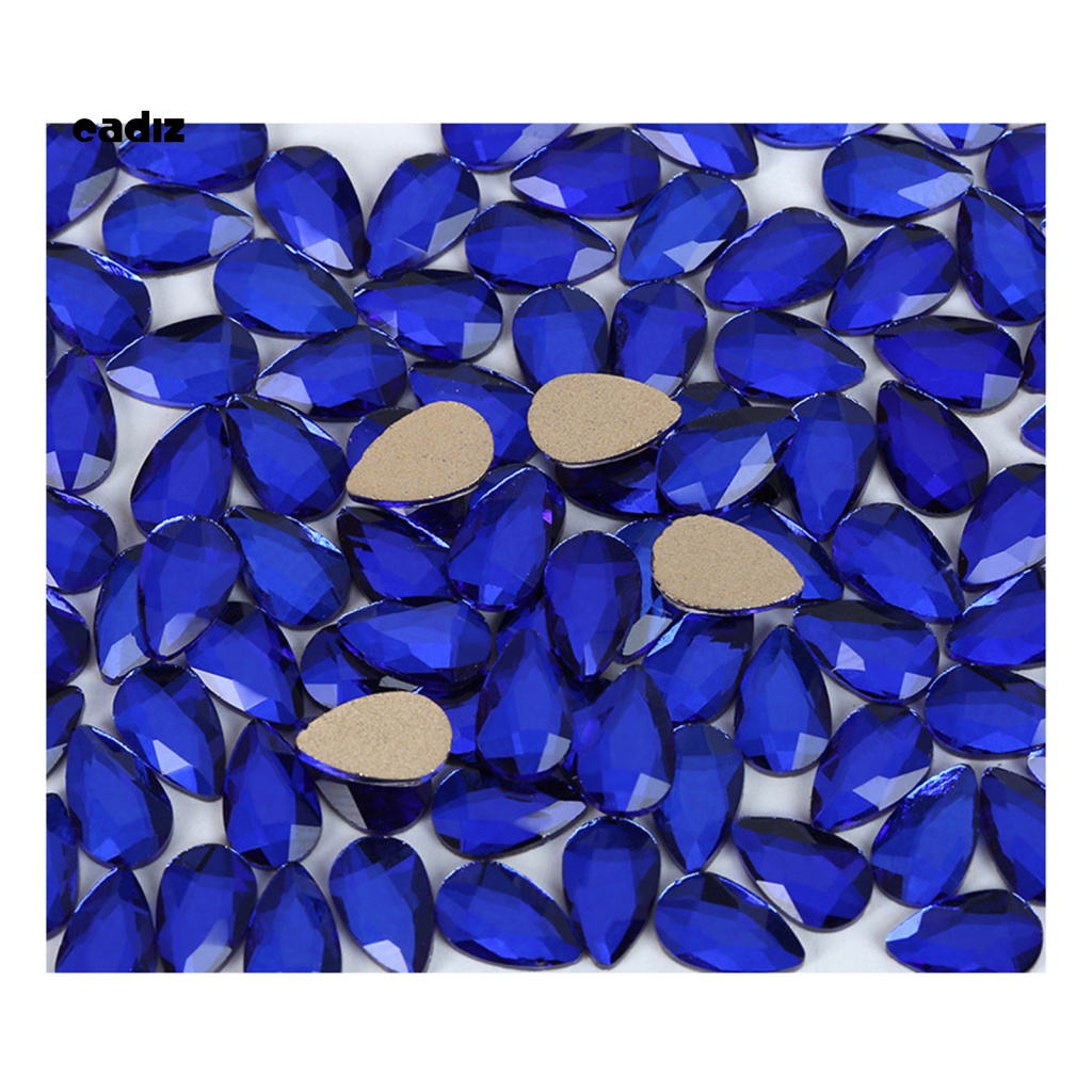 Bộ 50 Móng Tay Giả Đính Đá Dễ Bắt Mắt Trang Trí Nghệ Thuật Cho Nữ