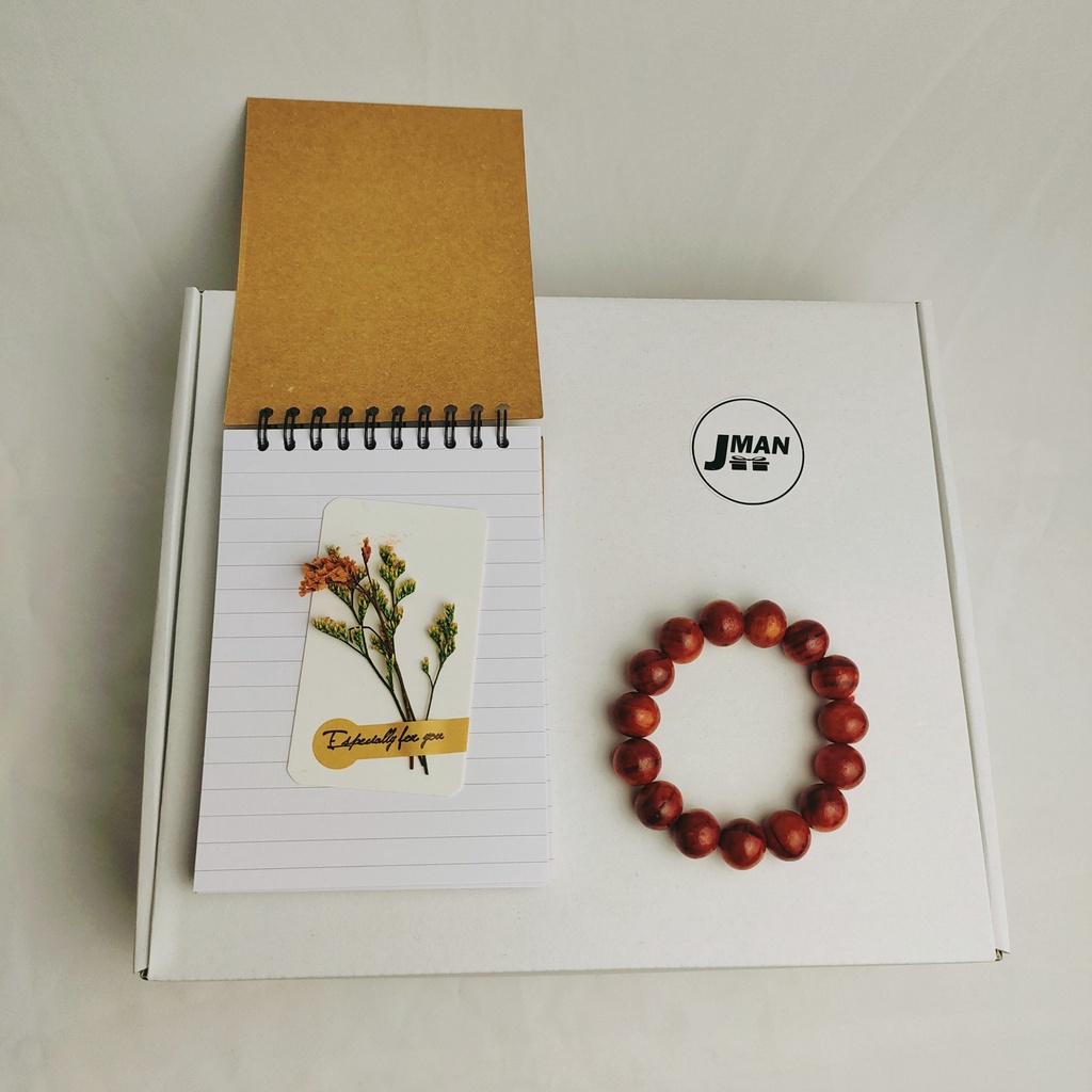 Quà cho nam vòng tay và sổ tay Jman