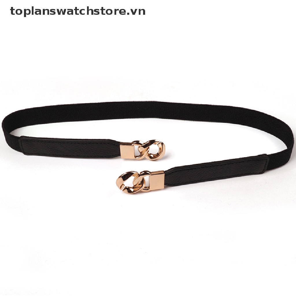 Thắt Lưng Dây Xích Co Giãn 3 Màu Tùy Chọn Cho Nữ