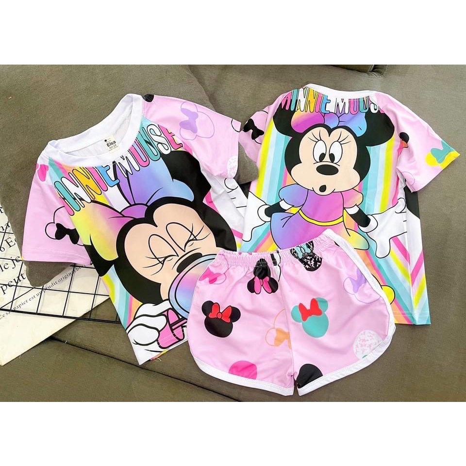 Bộ Đồ Bé Gái in hình 3D. Bộ Đùi (8-40Kg)Chất liệu mềm mịn thoáng mát được các bé gái yêu thích Nhất.##Hottrend 2022##