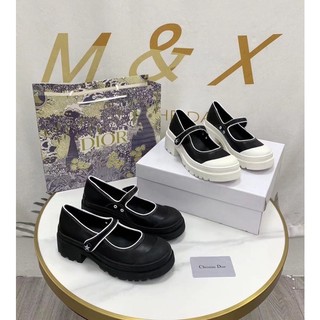 Giày búp bê dio mũi tròn quai ngang đế 5cm mẫu mới
