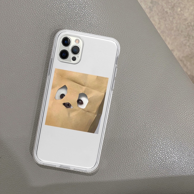 Ốp điện thoại iphone túi giấy cute vuông chống sốc 6/6plus/6s/6splus/7/7plus/8/8plus/x/xr/xs/11/12/13/pro/max/plu