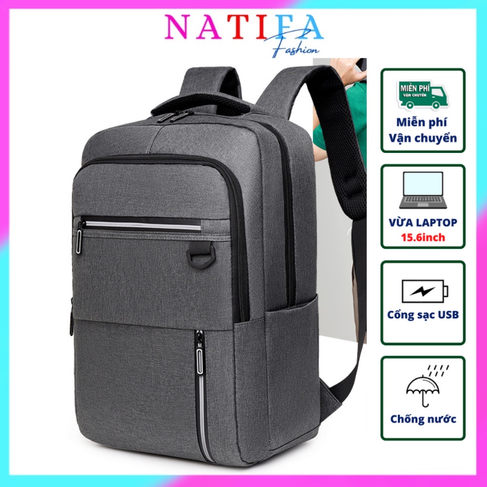Balo Laptop Thời Trang Nam Nữ đi học đi chơi đựng laptop 15.6 inch