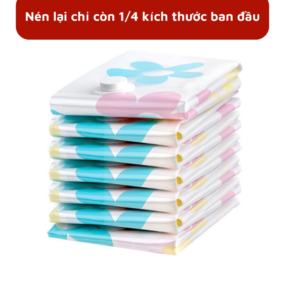 Túi hút chân không cao cấp kèm nắp van chống rò rỉ hơi, chống nước, tránh ẩm, nấm mốc quần áo