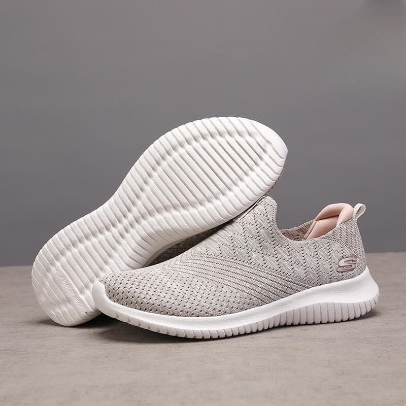 Giày lười Skecher nữ vải thun co giãn ko bai xù