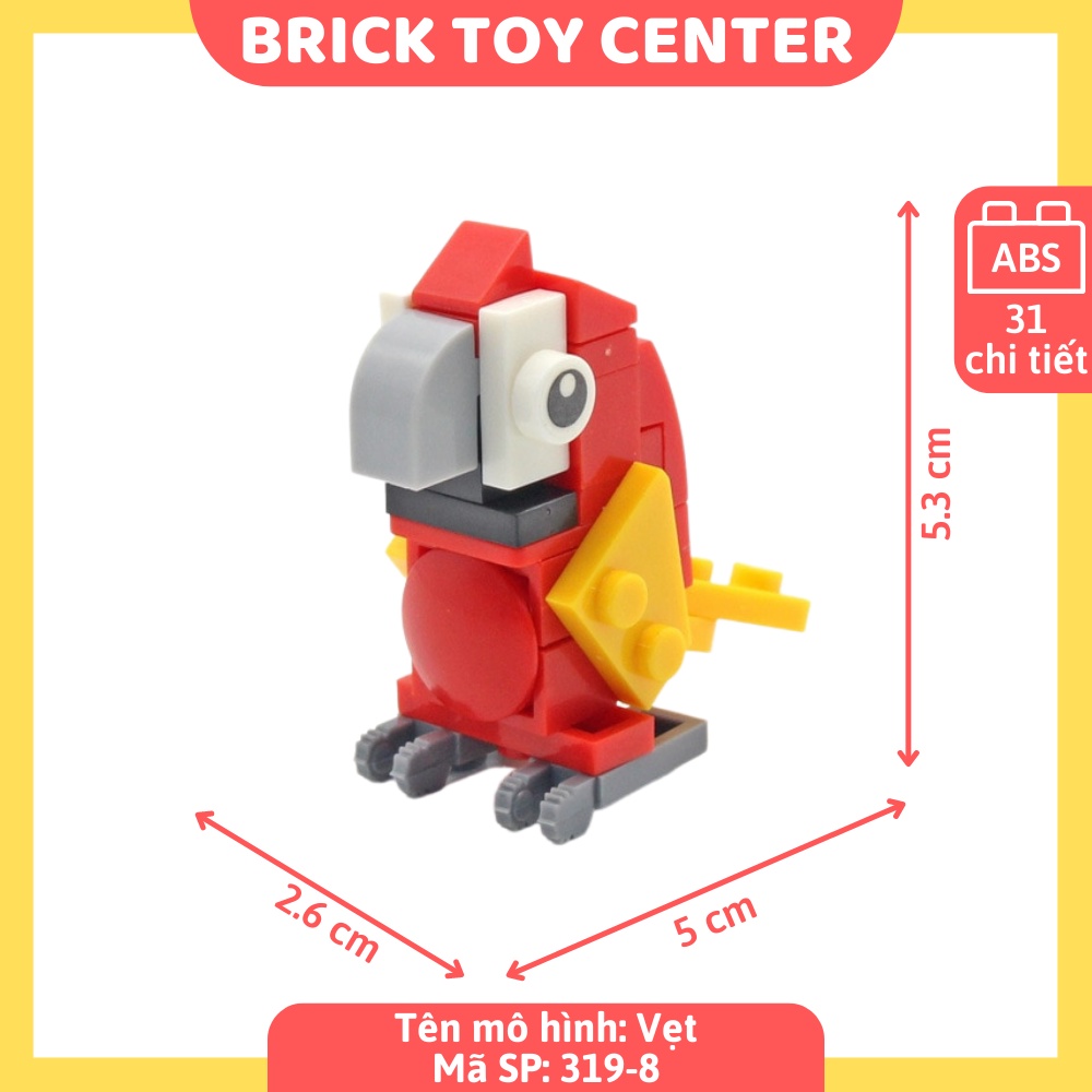 Đồ chơi trẻ em lắp rắp DIY bộ sưu tập động vật dễ thương cho bé thông minh sáng tạo