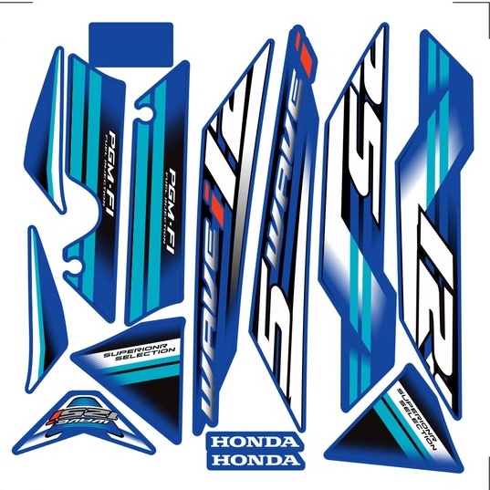 tem rời wave 125i 2011, decal 3 lớp