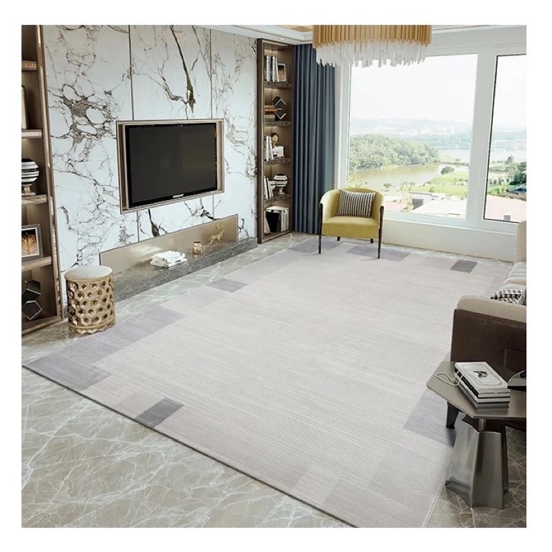 Thảm lông cừu cao cấp trải sàn size lớn 2m x 3m phong cách Bắc Âu Scandinavian sang trọng
