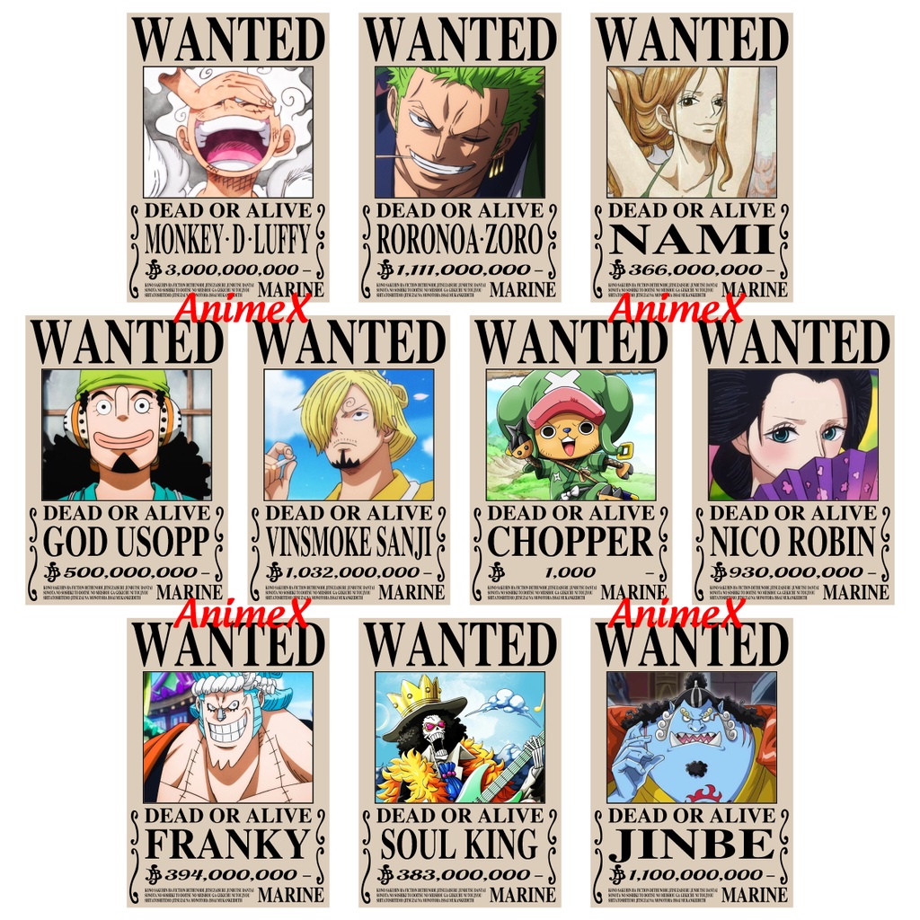 Poster One Piece Truy Nã Dán Tường Giá Tốt Tháng 03,2023|Biggo Việt Nam