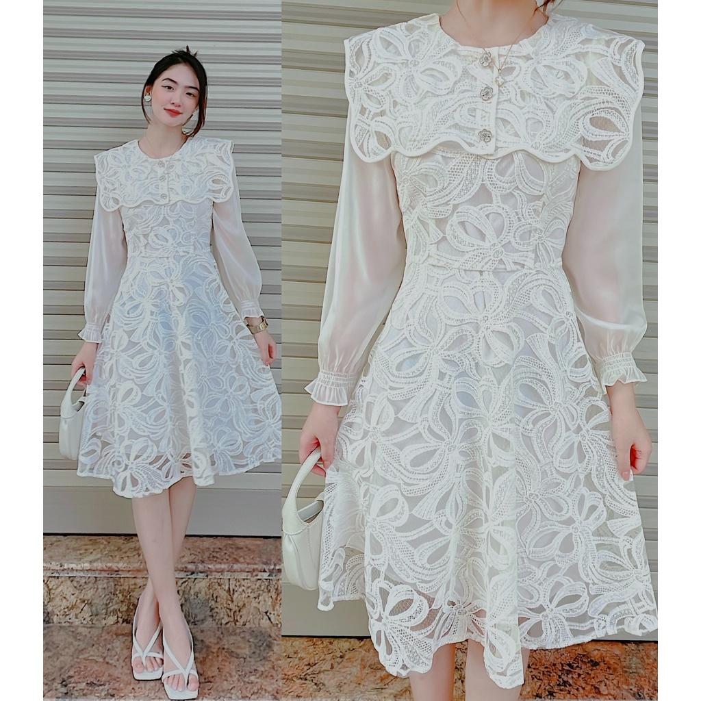 VÁY REN NƠ KÉP ĐÍNH NGỌC