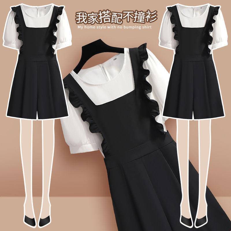 Set Quần Dài Lưng Cao Màu Đen Có Size Lớn Thời Trang Dành Cho Nữ