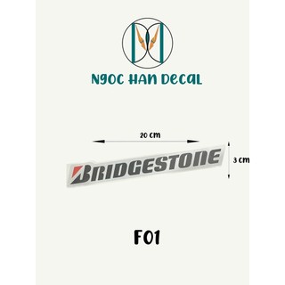 Cặp tem dán phuộc phản quang bridgestone