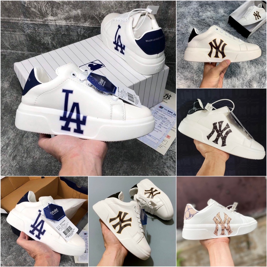 Giày MLB MC QUEEN LA, NY Giày MLB Độn Đế nam nữ Hot Trend full box