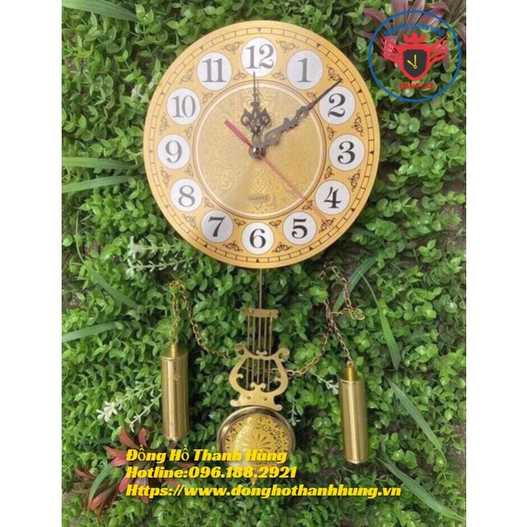 Bộ ruột đồng hồ quả lắc mini mặt 22 đơn giản, không chuông nhạc. Hàng đẹp. Đồng Hồ Thanh Hùng