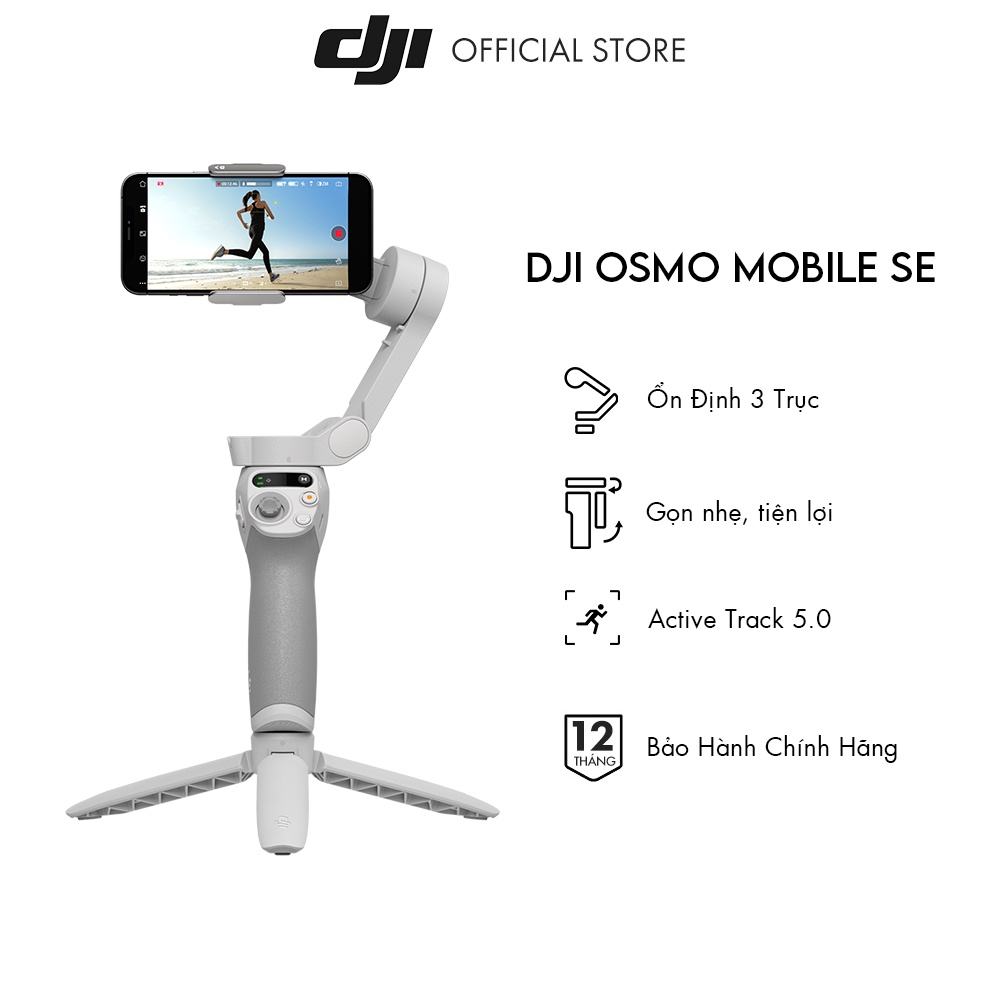 Tay cầm chống rung cho điện thoại Gimbal DJI Osmo Mobile SE (DJI OM SE)