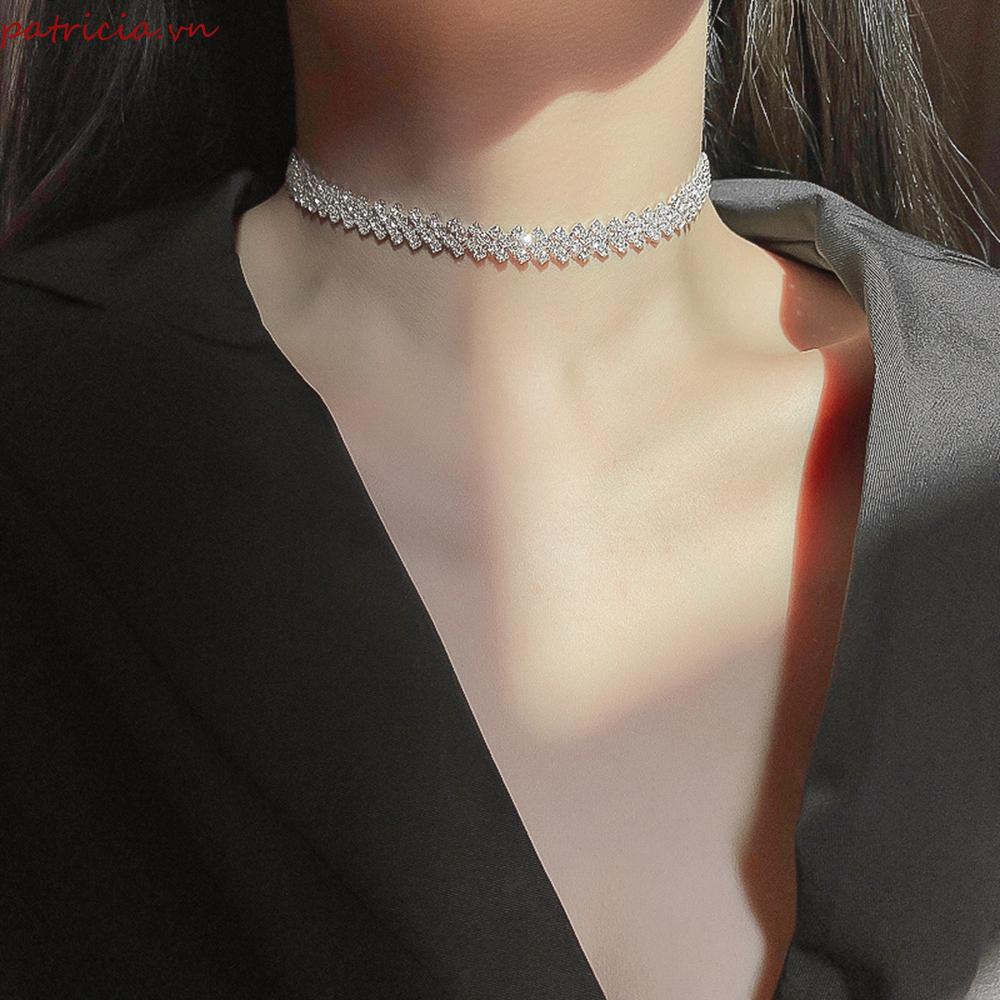 Patricia Đầy Đủ|Vòng Cổ Choker Đính Đá Lấp Lánh Thời Trang Cho Nữ