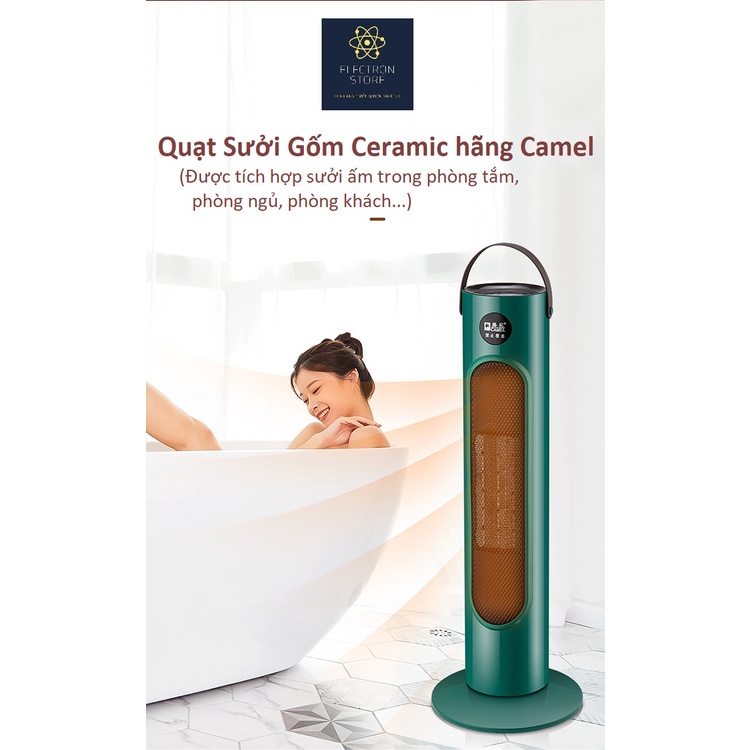 Quạt Sưởi, Máy Sưởi Gốm Ceramic hãng Camel Bảo hành 6 tháng