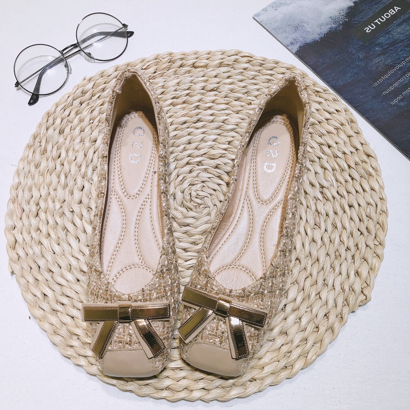 Giày Búp Bê Mũi Vuông Đế Bằng Thiết Kế Mới Thời Trang Mùa Hè 2021 Dành Cho Nữ