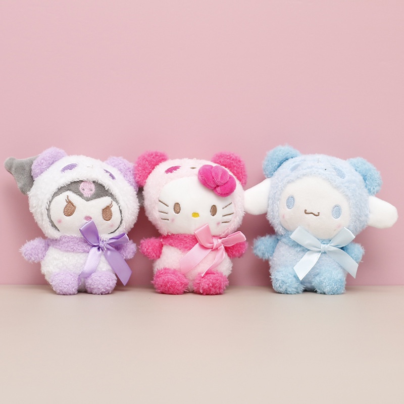 Đồ chơi nhồi bông Hình Nhân Vật Anime Sanrio Kuromi My Melody Cinnamoroll Dễ Thương