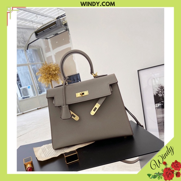 Túi HM size 25 Da Sần Tag Vàng Fullbox Kèm Dây Đeo Chéo Tặng Kèm Khăn Buộc Nơ WD228