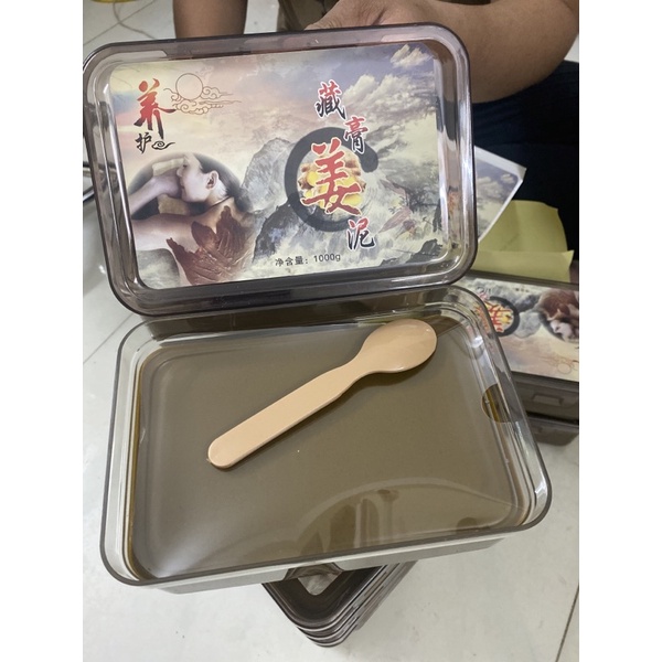 Bùn Gừng giảm béo hộp 1000gr loại 1 - Giảm đau xương khớp dùng trong spa tmv và đông y