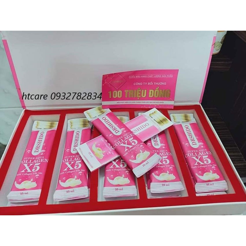 💥Combo 2 hộp Collagen X5 yến sào Nhật Bản Dr Shido Super Aqua