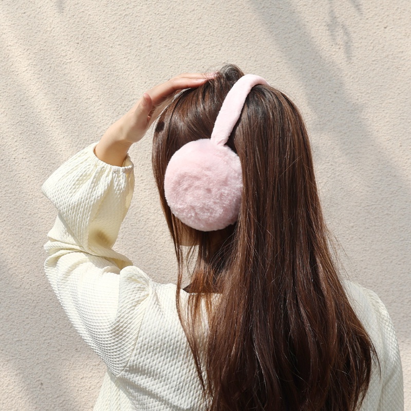 Bông Chụp Tai Nhung Mềm Dày Dặn Hình Bánh Burger Gấp Gọn Sáng Tạo Bảo Vệ Lạnh Tai Khi Lái Xe Ngoài Trời Vào Mùa Đông