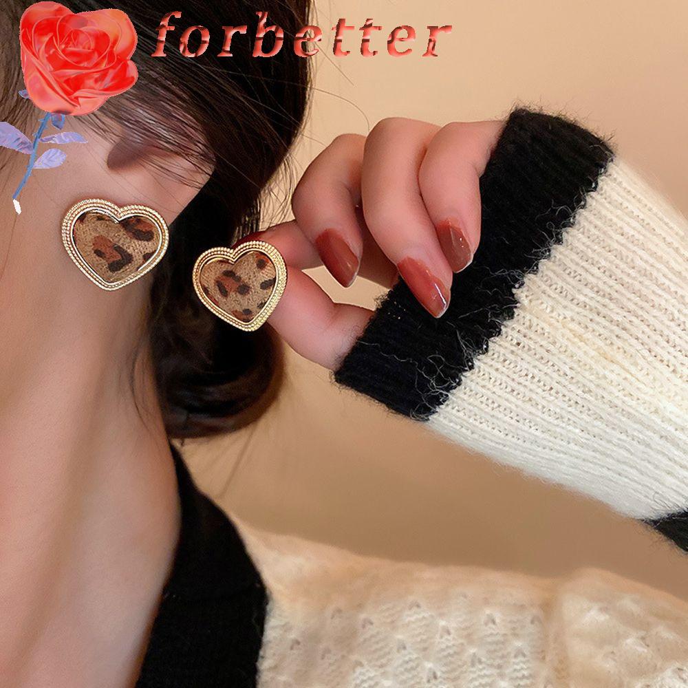 Khuyên tai kiểu dáng hình học in họa tiết phong cách Hàn Quốc thời trang thanh lịch cho nữ