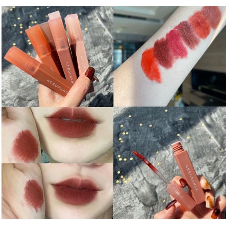 (Sỉ Siêu Rẻ) Son lì Herorange Mềm Mịn Như Nhung Chống Thấm Nước Chống Khô Môi Lâu Trôi