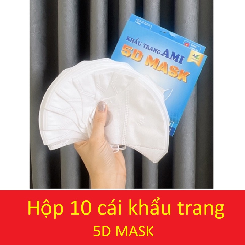 Hộp khẩu trang 5D Ami (gồm 10 cái)