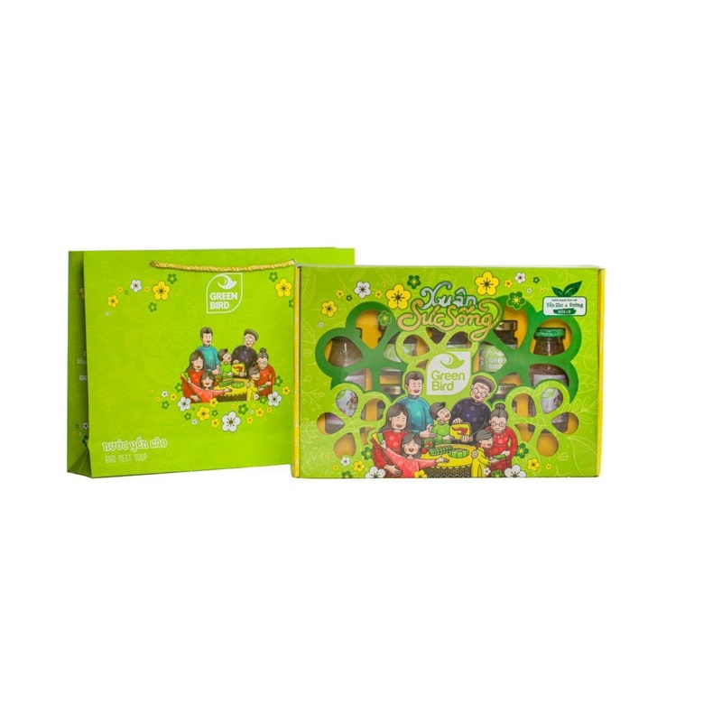 HỘP QUÀ TẾT XUÂN 2024 YẾN SÀO NUTRINEST - Green Bird