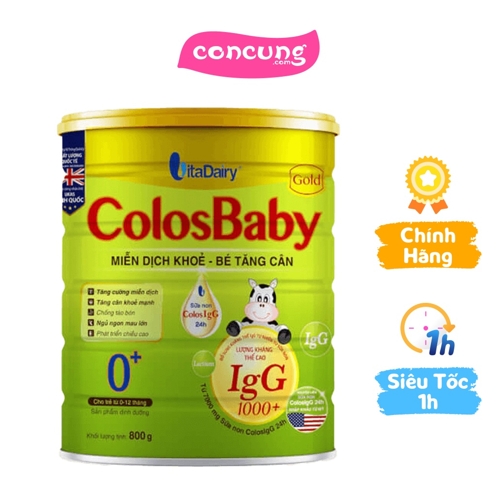 Sữa Colosbaby Gold 0+ 800g