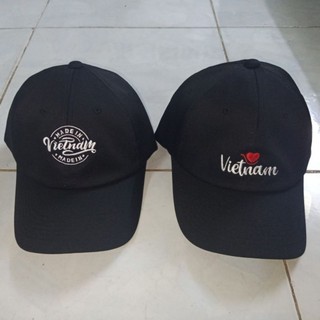 Nón ,mũ lưỡi trai unisex thêu chữ viet nam ,made in vietnam