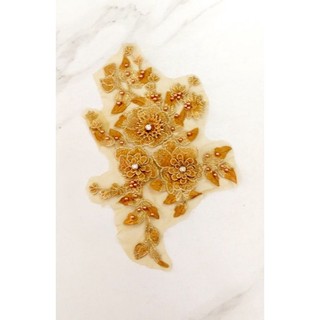 Hoa thêu nổi 3D trang trí may lên áo dài cao cấp