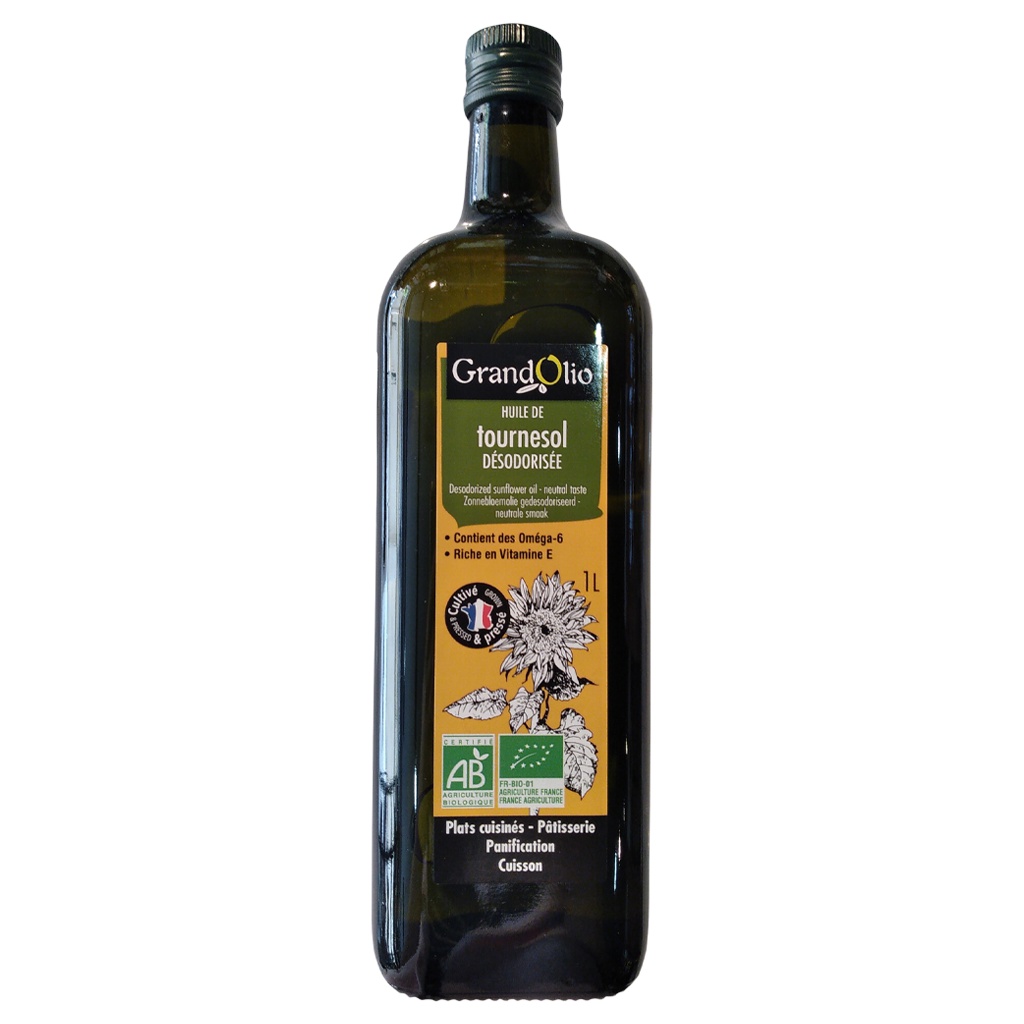 Dầu ăn hướng dương hữu cơ Grand Olio - Markal 1L