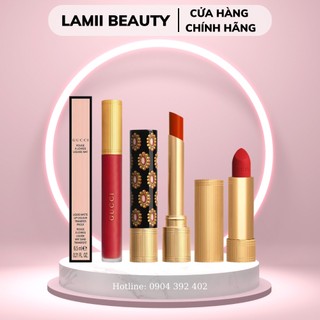 CHÍNH HÃNG - Son GUCCI Rouge A Leveres Matt 25, 208,500,505 đủ màu HOT