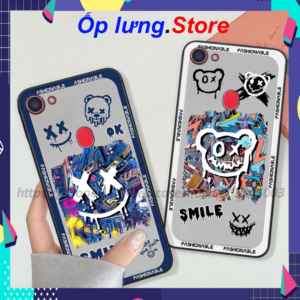 Ốp Oppo F5 / F5 Youth / F7 / A79 in hình Bear Brick,K@ws,smile,...hot trend
