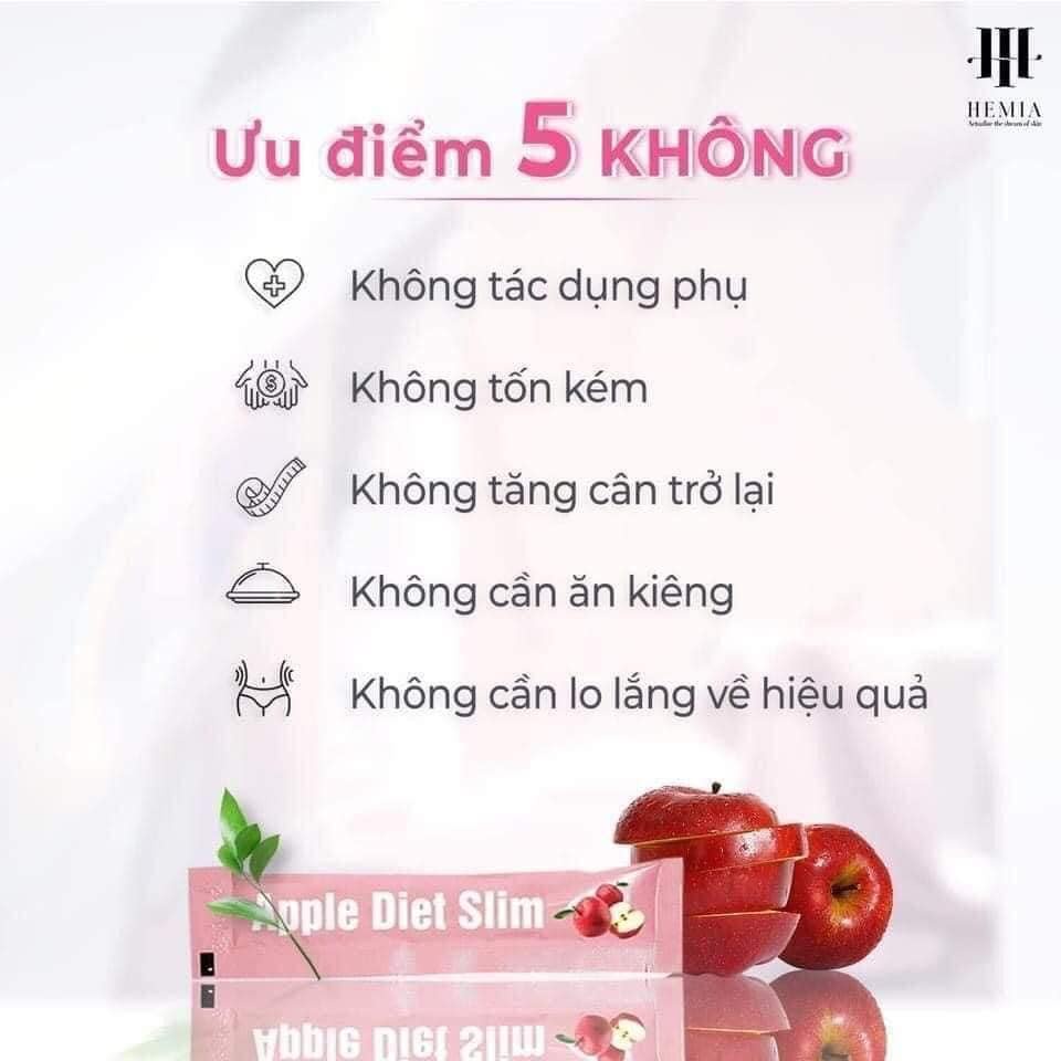 Thạch Táo Giảm Cân Hemia Thạch Táo Hemia Hỗ Trợ Giảm Cân Hộp 10 gói