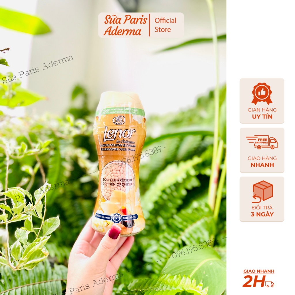 Viên xả vải khô Lenor của pháp, cho quần áo thơm tho, hương thơm rất Tây luôn a.