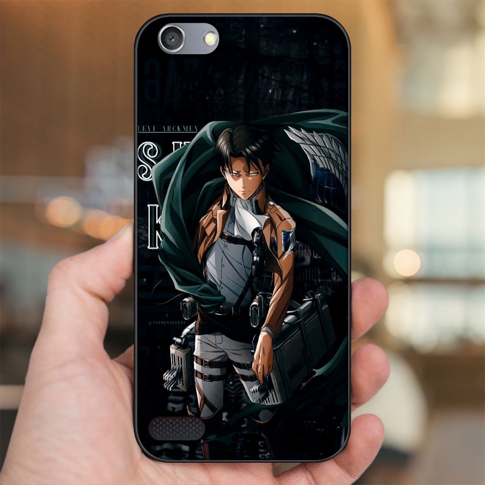 Ốp lưng Oppo A33 Neo 7 viền đen in hình Levi Ackerman Attack On Titan
