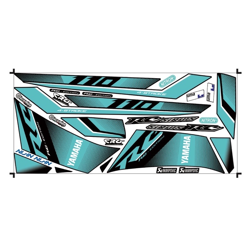 FREE SHIP + QUÀ TẶNG Tem rờixe Sirius RC decal cao cấp