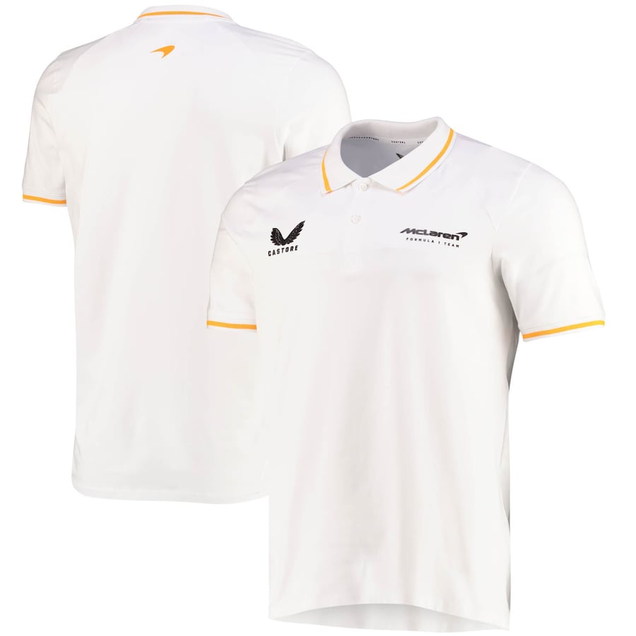 Áo Thun polo mclaren x castore f1 Dáng Ngắn Thời Trang Mùa Hè