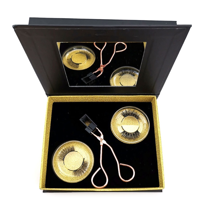 Lông Mi Giả Từ Tính 3D Mềm Mại Không Keo Dán Mi Kèm Nhíp Tiện Lợi