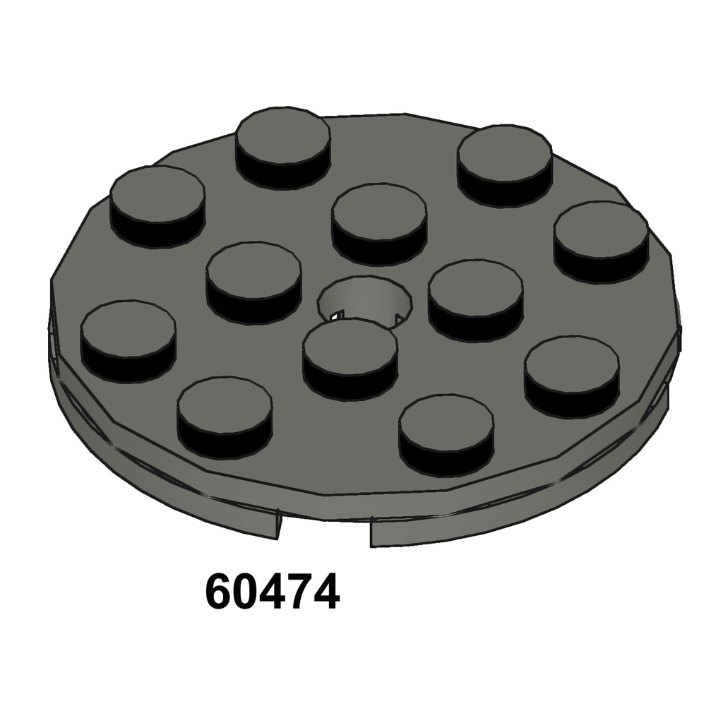 Combo 5 Cái Phụ kiện Moc Lego Mã 60474 ( đen )