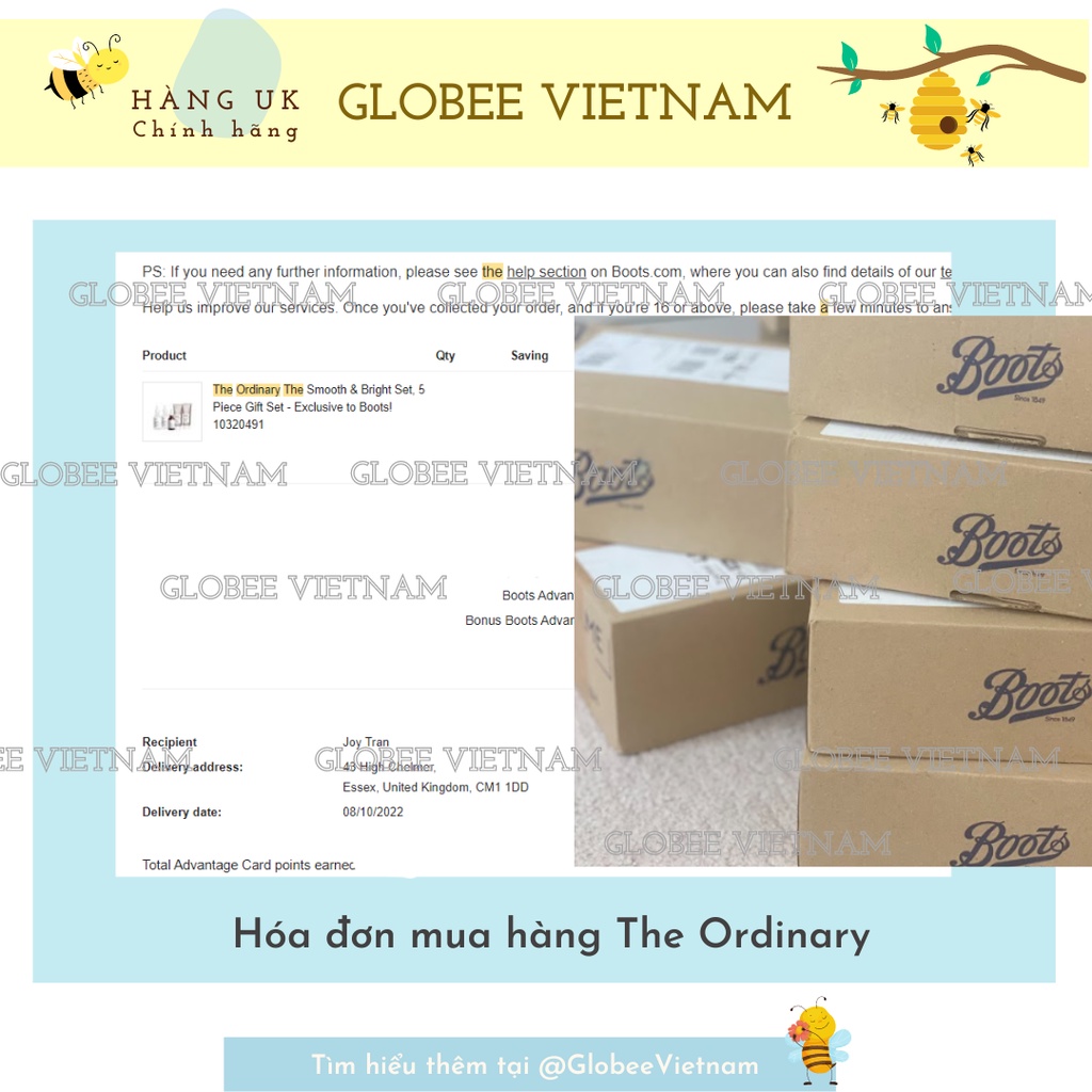 SIZE LỚN 60ml - Serum SÁNG TRẮNG DA, GIẢM THÂM NÁM - The Ordinary Niacinamide 10% + Zinc 1% - TÁCH SET