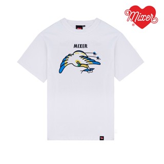 Áo thun con cò MIXER "Crane Tee" nam nữ Unisex dáng rộng vải Cotton 2 chiều cao cấp