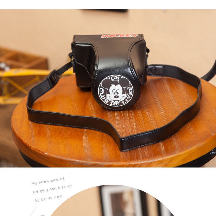 Túi Đựng Máy Ảnh Canon Eosm M6 M50 M100 M200 Sony A6000 ZV-E10 Họa Tiết Hoạt Hình Xinh Xắn